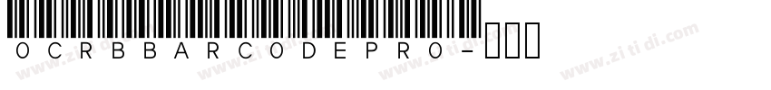 OCR BBarCodePro字体转换